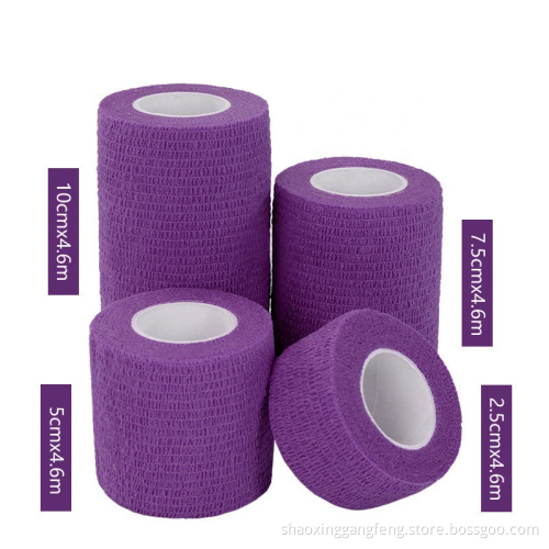 Medical sports self adhesive vet wrap elastic bandage